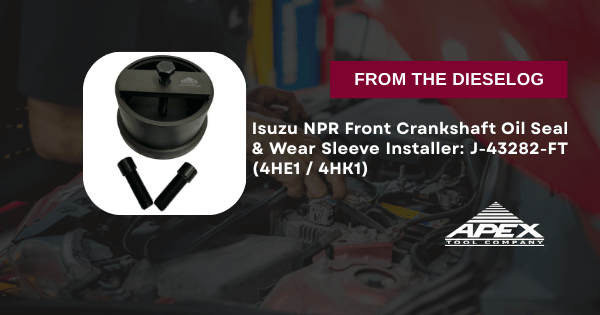 J-43282-FT Isuzu NPR front crankshaft oil seal and wear sleeve installer tool